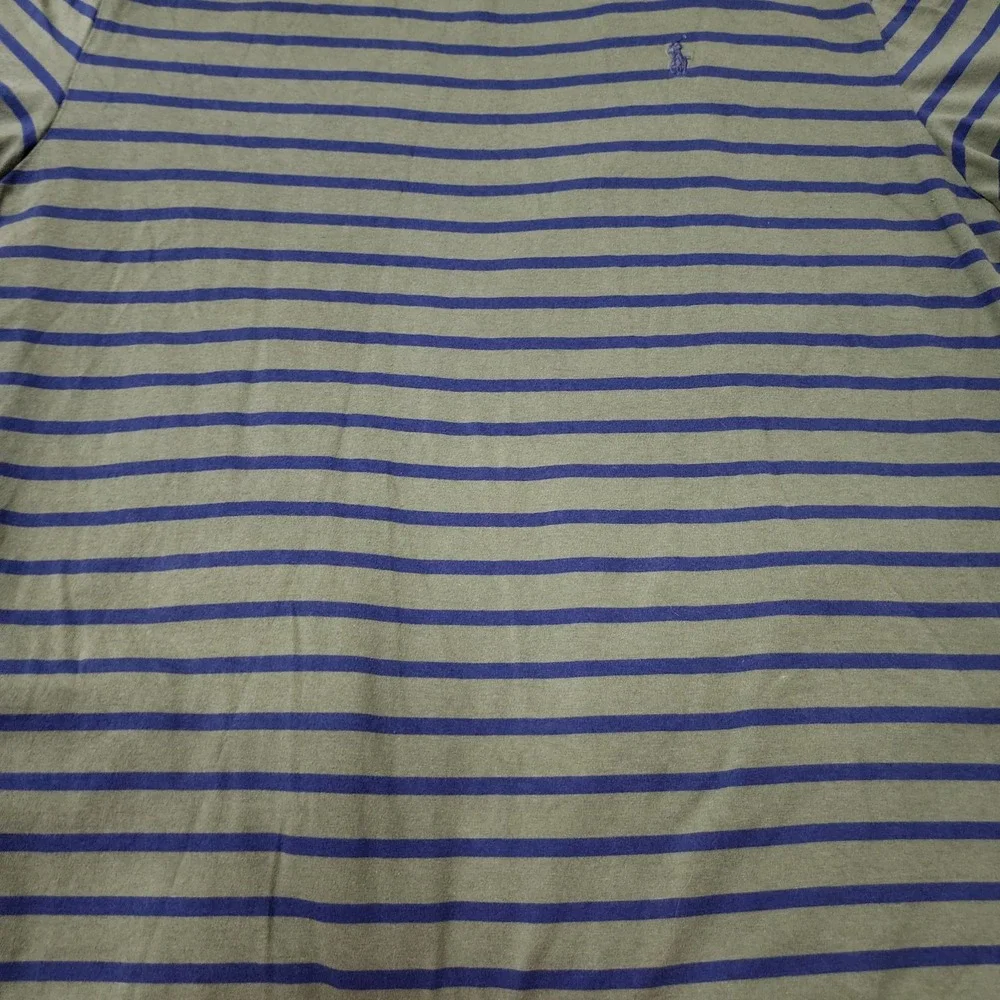 Polo Ralph Lauren Striped‎ Navy Green Men's T Shirt Tee Size XXL